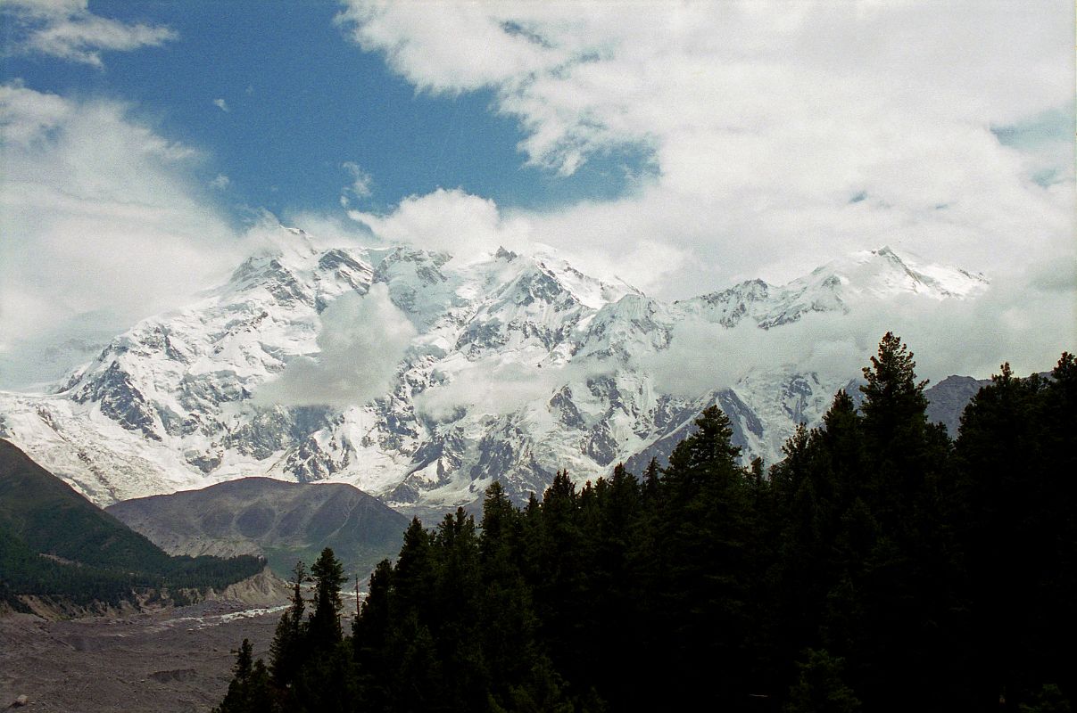 08 Nanga Parbat Still In The Clouds From Fairy Meadows I waited and waited at Fairy Meadows and slowly the clouds started to disperse around Nanga Parbat.